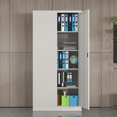 Hot Sale 2-Door Modern Office Metal Storage File Cabinet 4-Shelf Filing Cabinet Home Warehouse Workshop Durable Steel Plastic