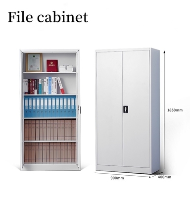 Hot Sale 2-Door Modern Office Metal Storage File Cabinet 4-Shelf Filing Cabinet Home Warehouse Workshop Durable Steel Plastic