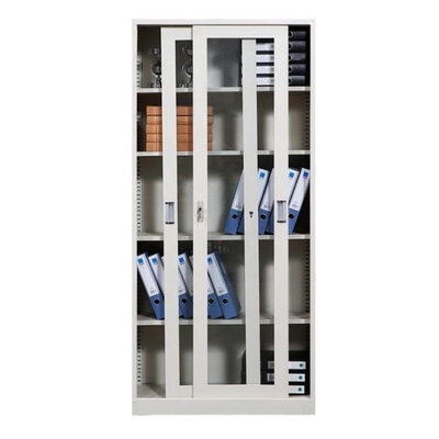 Top-Ranked Modern Steel File Cabinet Home Hotel Office Lock Adjustable Bookshelf Glass Display Case Storage Made Durable Iron