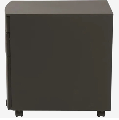 Modern 3-Drawer Metal File Cabinet Black Versatile Home Office Bedroom School Warehouse Gym Workshop Hotel Hospital Use