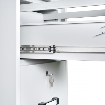 Individual Key Lock 4-Drawer Steel File Cabinet Fireproof and Explosion Resistant Storage for Home Office Security
