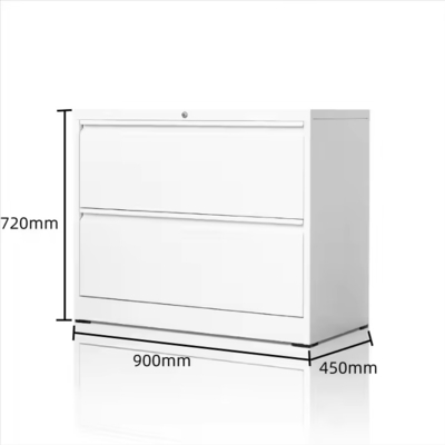 Modern 2 Drawer Steel File Cabinet Simple Style Foldable & Adjustable Office Furniture for Home Storage Iron Material Office Use