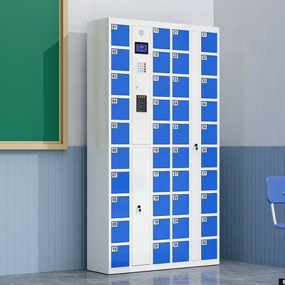 Convenient & Secure 40-Slot Steel Mobile Phone Locker Cabinet With Combination Lock for Students & Gym Use
