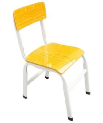 Large Steel Frame Wood Seat School Chair for Students and Teachers