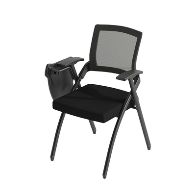 Hot Sale Mesh Office  Study Chair With Folding Writing Table Folding Training Chair Meeting Chair