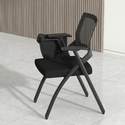 Hot Sale Mesh Office  Study Chair With Folding Writing Table Folding Training Chair Meeting Chair