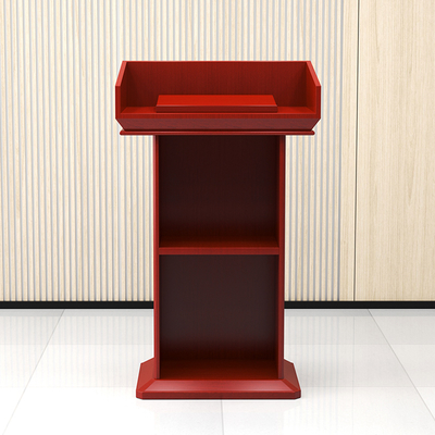 Thickened Solid Wooden Lectern Podium Church Podium School Furniture Student Speech Desk Speak Table