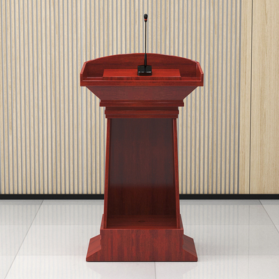 Wooden Church Lectern Podium Stand Display for Church Podium De Acrilico Modern Church Pulpit Design Concert Stage Podium