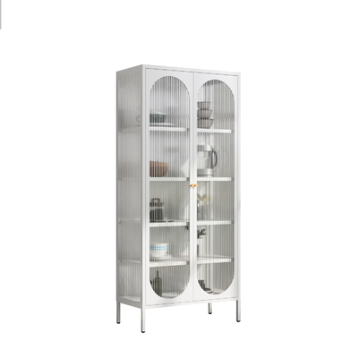 Steel Kitchen Storage Cabinet Sideboard Accent Buffet With Metal Shelf for Living Room Dining Room Cabinet Collect Items