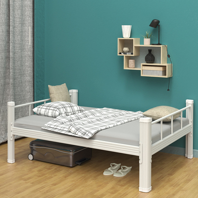 Modern  Twin Double Full Size Bunk Bed Stainless Steel Frame Easy Disassemble Dormitory Students School College Bedroom Hotel