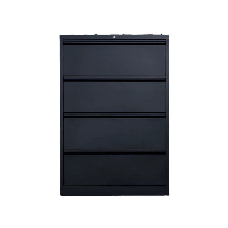 4-Drawer Steel Vertical Filing Cabinet Adjustable Office Storage Efficient Home Office Warehouse Workshop Document Management